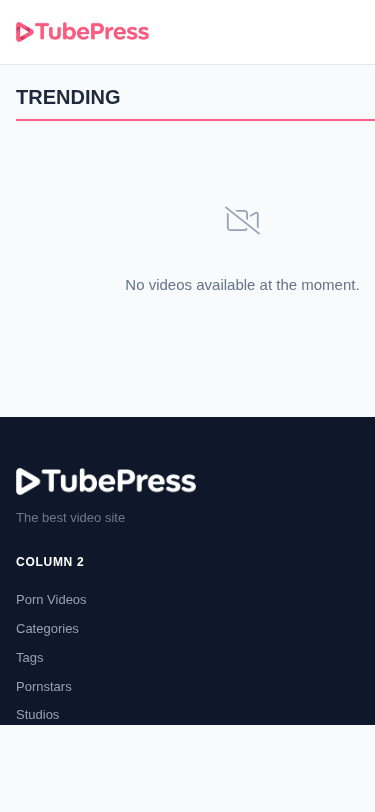 TubePress tube site CMS — Mobile responsive view